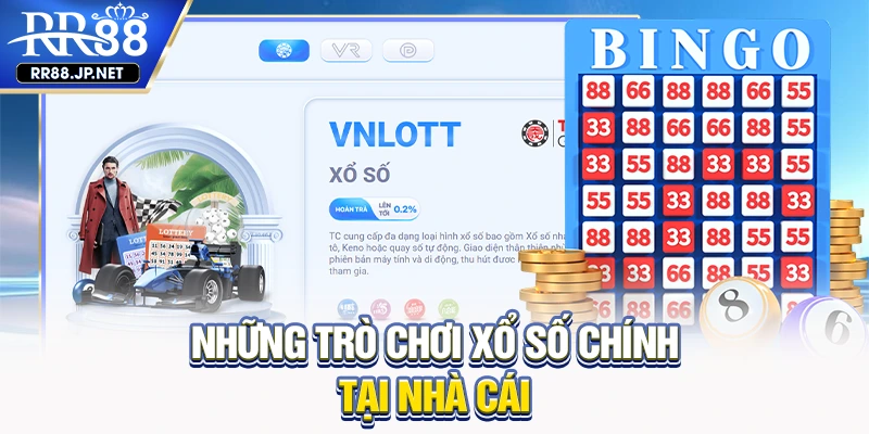 Những trò chơi xổ số chính tại nhà cái